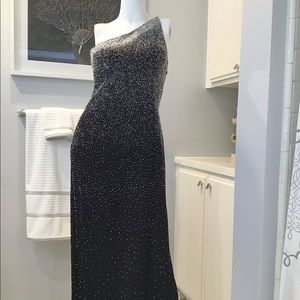 Special occasion beaded evening dress.